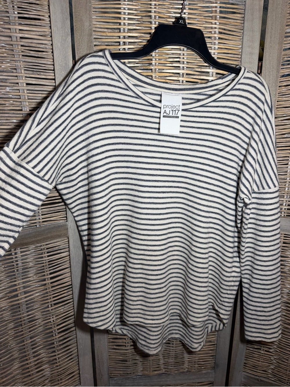 Project AJ117 ‘Kaya’ Organic Cotton Striped Pullover - size Medium